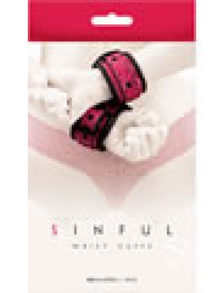 Sinful Wrist Cuffs Pink Sinful Wrist Cuffs Pink