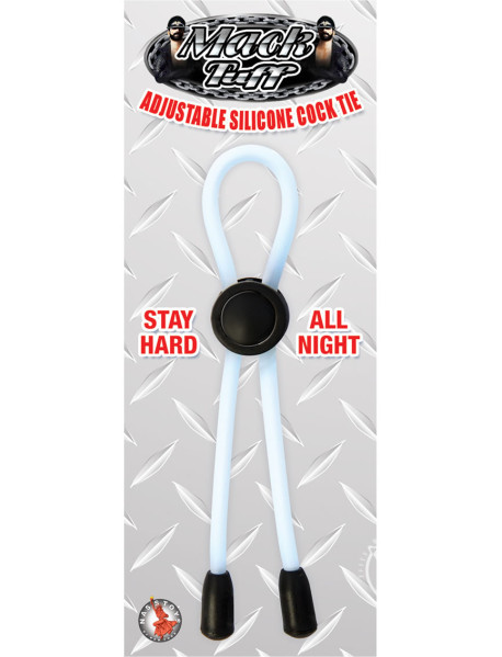 Mack Tuff Adjustable Cock Tie Clear