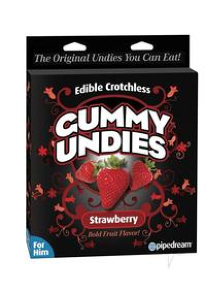 Edible Male Gummy Undies Strawberry