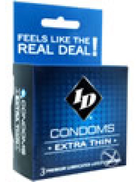 Id Extra Thin Condom 3 Pack