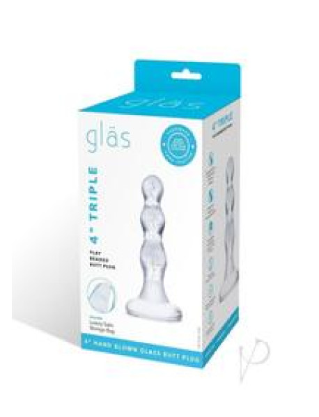 Triple Play Beaded Butt Plug