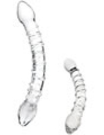 Double Trouble Glass Dildo