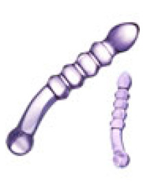 Purple Rain Ribbed Dildo