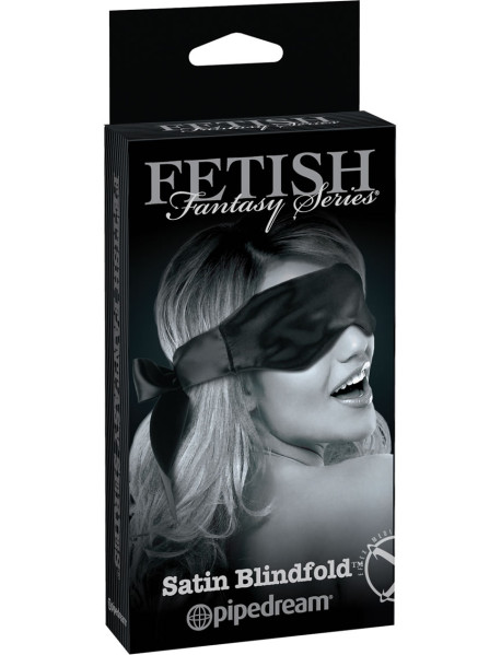 Ffle Satin Blindfold Black