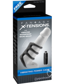 Fx Vibrating Power Cage Black