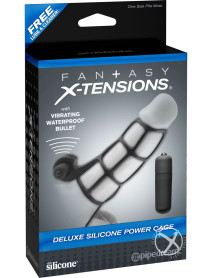 Fx Deluxe Silicone Power Cage Black
