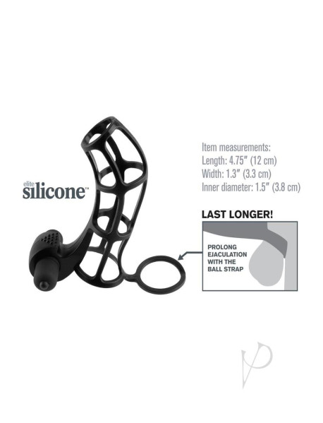 Fx Deluxe Silicone Power Cage Black