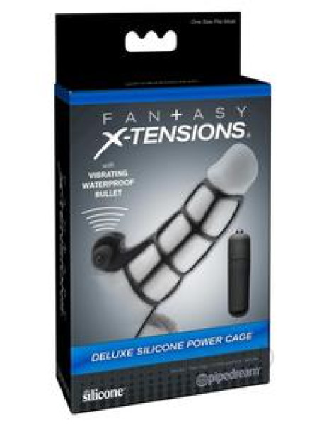 Fx Deluxe Silicone Power Cage Black