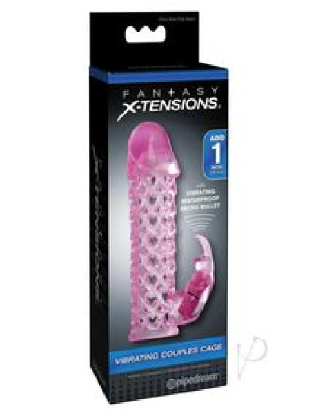 Fx Vibrating Couples Cage Pink
