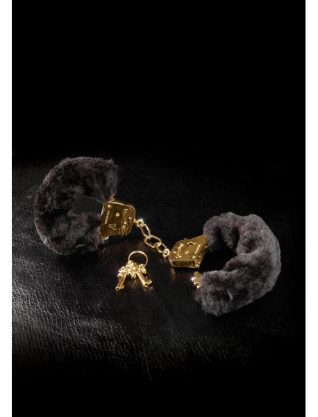 Ff Gold Deluxe Furry Cuffs