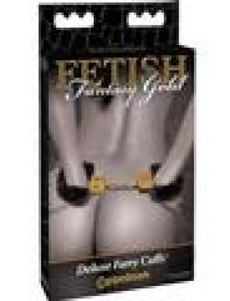Ff Gold Deluxe Furry Cuffs