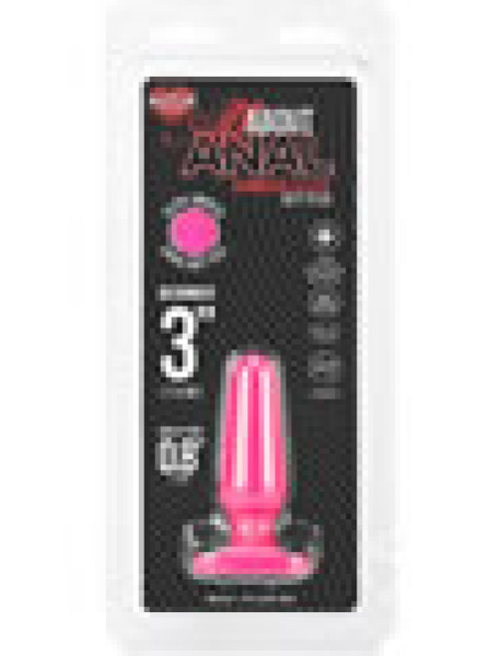 Hustler Seamless Silicone Plug 3 Pink