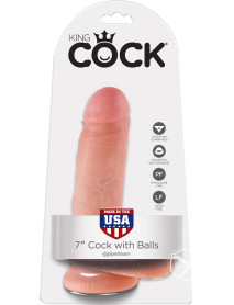 Kc 7 Cock W/balls Flesh