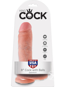 Kc 8 Cock W/balls Flesh