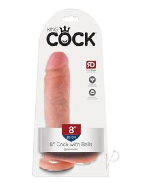 Kc 8 Cock W/balls Flesh Kc 8 Cock W/balls Flesh