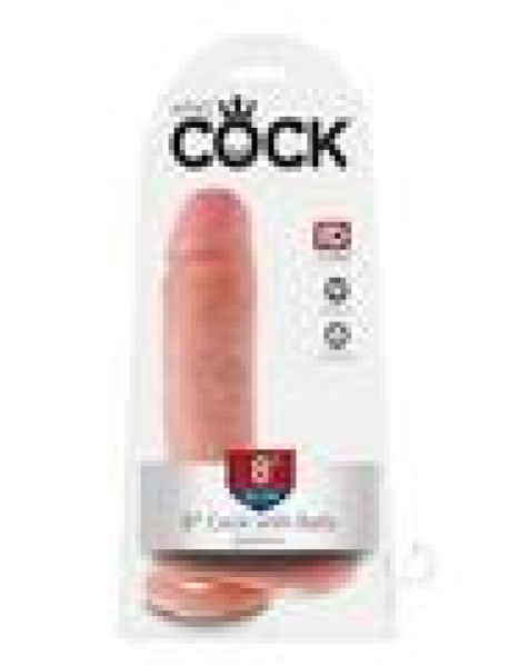 Kc 8 Cock W/balls Flesh Kc 8 Cock W/balls Flesh