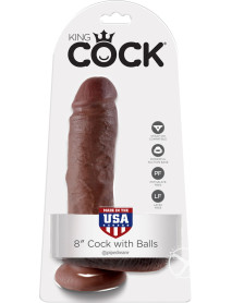 Kc 8 Cock W/balls Brown