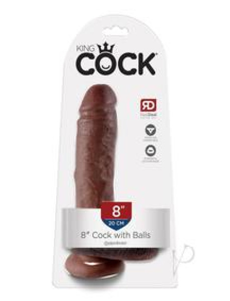Kc 8 Cock W/balls Brown Kc 8 Cock W/balls Brown