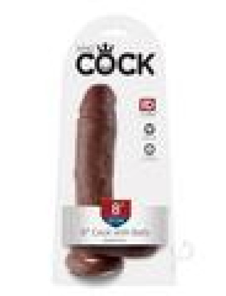 Kc 8 Cock W/balls Brown Kc 8 Cock W/balls Brown