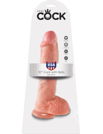 Kc 10 Cock W/balls Flesh