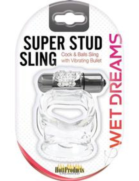 Wet Dreams Super Stud Sling Clear