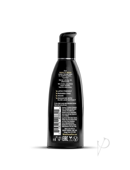Wicked Aqua Vanilla Bean Lube 2oz Wicked Aqua Vanilla Bean Lube 2oz