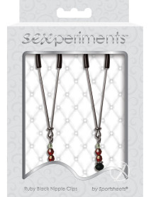 Sandm Ruby Black Nipple Clips