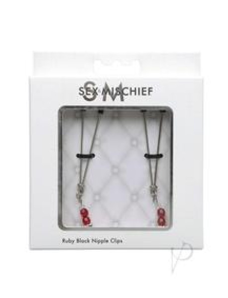 Sandm Ruby Black Nipple Clips