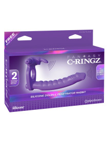 Fcr Silicone Double Pene Rabbit Purple