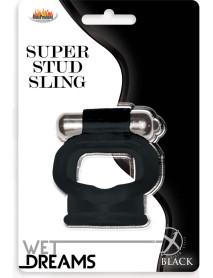 Wet Dreams Super Stud Sling Black
