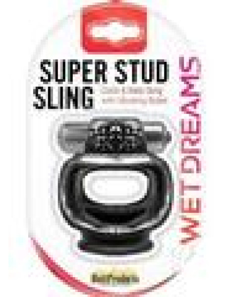 Wet Dreams Super Stud Sling Black