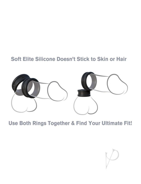 Fcr Max Width Silicone Rings Black
