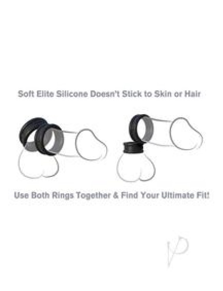 Fcr Max Width Silicone Rings Black
