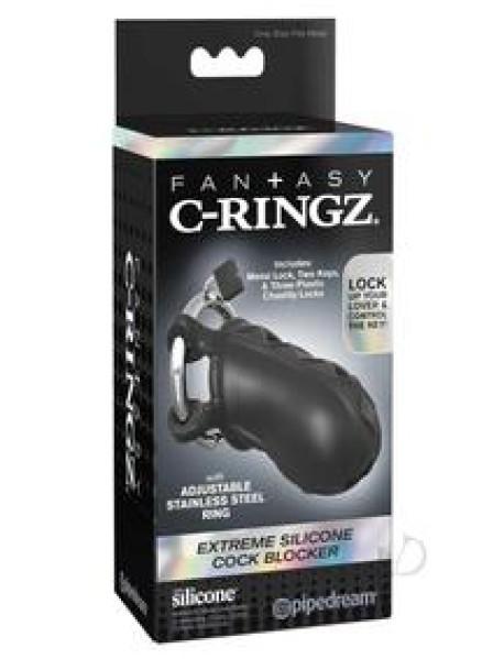 Fcr Extreme Silicone Cock Blocker Black