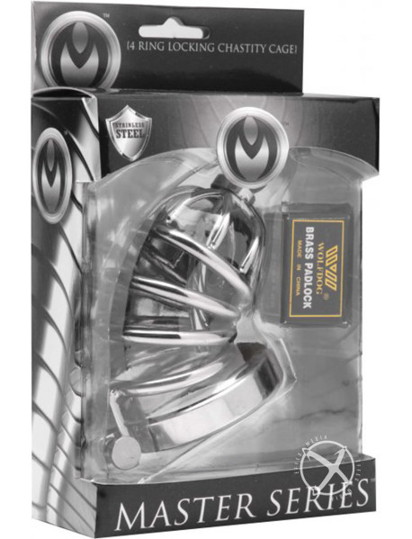 Ms Asylum 4ring Lock Chastitycage(spec)