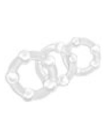 Stay Hard Beaded Cockrings Clear