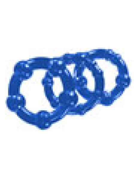 Stay Hard Beaded Cockrings Blue