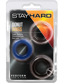 Stay Hard Donut Rings 3pk