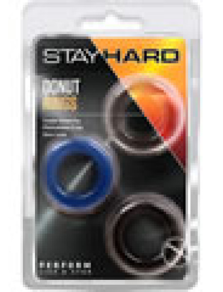 Stay Hard Donut Rings 3pk