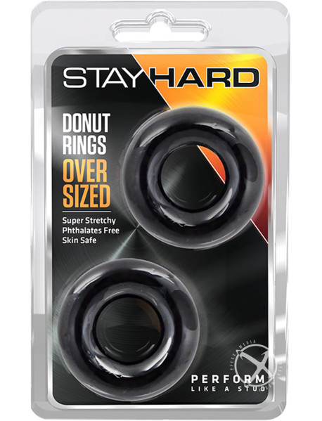 Stay Hard Donut Rings Oversized 2pk