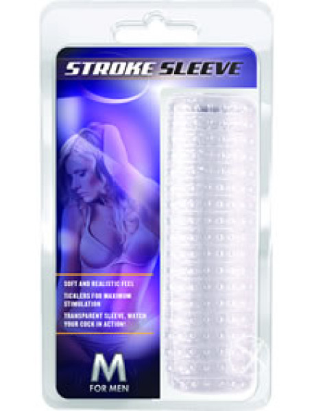 M For Men Stroke Sleeve Clear