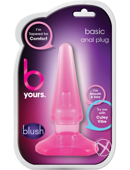 B Yours Basic Anal Plug Pink B Yours Basic Anal Plug Pink