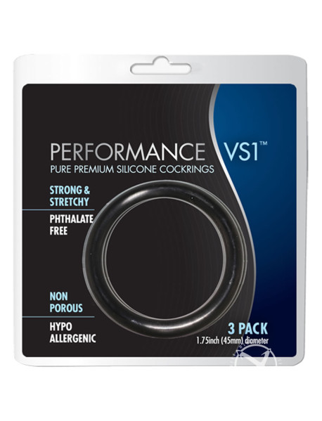 Performance Ring Vs1 Med Silicone Blk