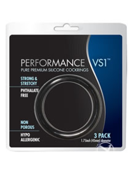 Performance Ring Vs1 Med Silicone Blk