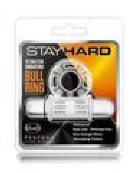 Stay Hard 10x Vibrating Bull Ring Clear