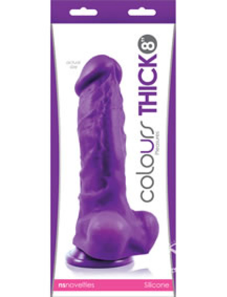 Colours Pleasures Dong Thick 8 Purple Colours Pleasures Dong Thick 8 Purple