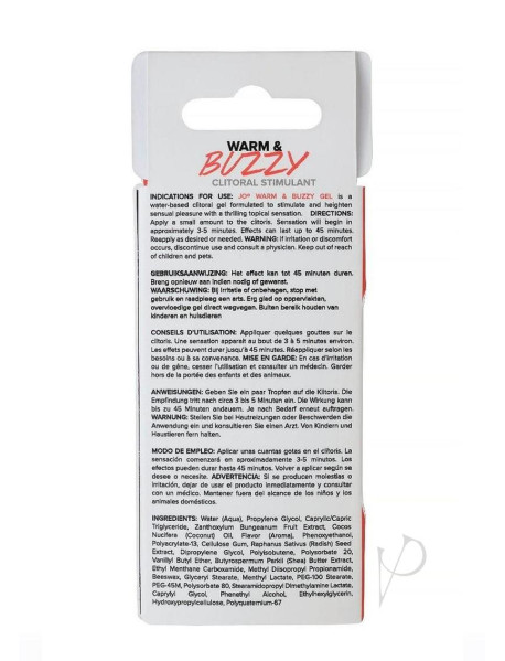Warm and Buzzy Clitoral Cream 10ml