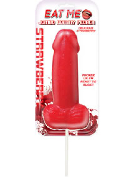Jumbo Gummy Cock Pop Strawberry