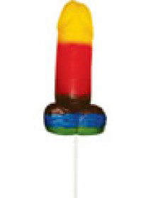 Sweet and Sour Jumbo Rainbow Gummy Cockpop
