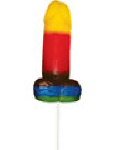 Sweet and Sour Jumbo Rainbow Gummy Cockpop